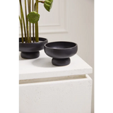 Ceramic Black Compote