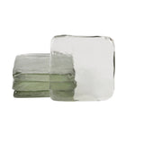 Aria square glass coasters