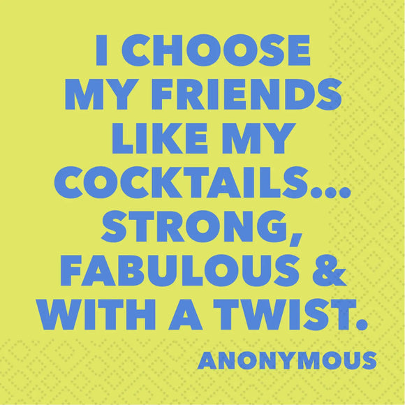 Friends Like Cocktails Cocktail Napkin