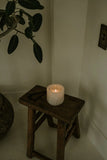 White Onyx Refillable Stone Candle