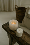White Onyx Refillable Stone Candle