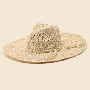 Intricate Straw Weave Sun Hat