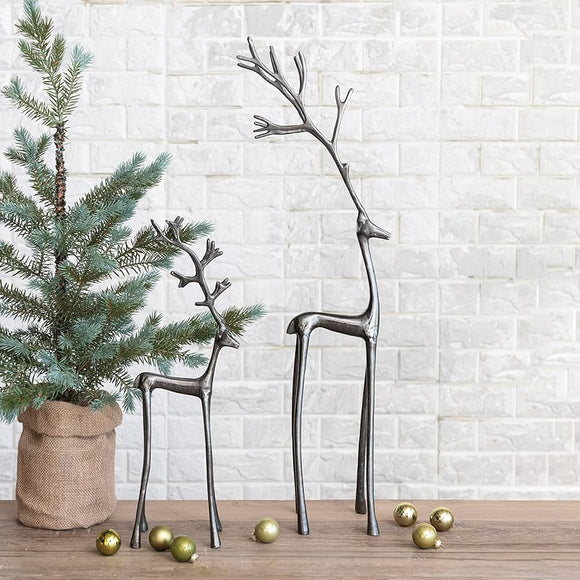 Cast Aluminum Reindeer | 2 Sizes