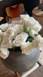 Velvet Rose Stem | White 22"