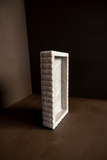 Scalloped Marble Fluted Beige Tray