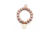 Mala Wooden Beads Bracelet | Soft Creme