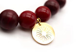 Mala Wooden Beads Bracelet | Burgundy