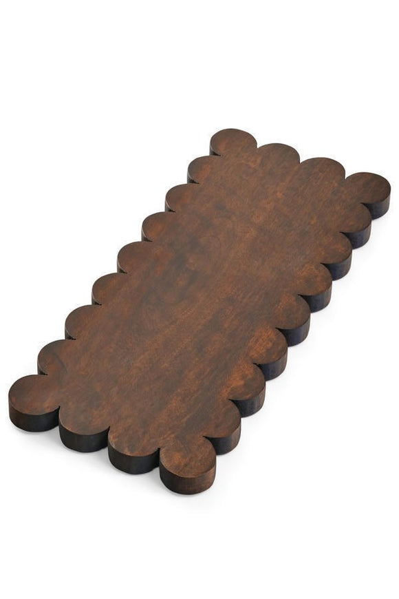Scallop Edge  Mango Wood Serving Board