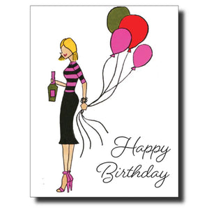 "BOOZY BIRTHDAY" CARD