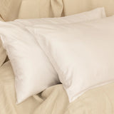 Organic Bamboo Sateen Pillowcase Set | White