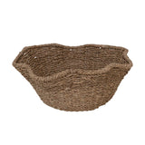 Woven Rattan Ruffled Bowl