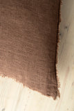 Lina Linen Pillow | Mocha 24"x24"