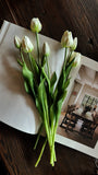Fresh Touch Faux Tulip Bundle | White Long Stem