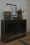 Marlow Reclaimed Wood Cabinet |  Distressed Black | Custom Order