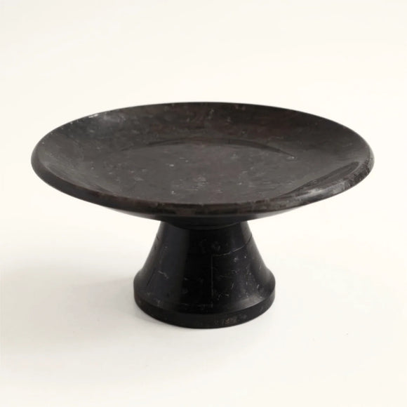 Noir Marble Pedestal Tray | Bali Collection