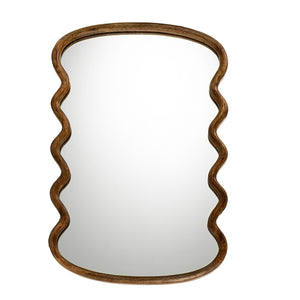 Mango Wavy Wooden Mirror