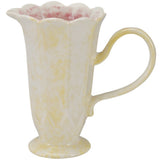 Stoneware Flower Shaped Pitcher