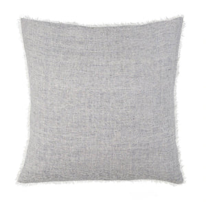 Lina Linen Pillow |Blue Stripe 24"