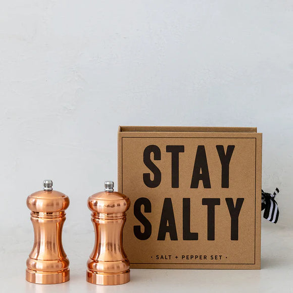 Salt & Pepper Mill Set | Copper Finish