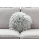 Mongolian Lamb Fur Throw Pillow