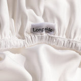 Aeptom Organic Bamboo Sateen Fitted Sheet | White