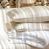 Organic Bamboo Sateen Pillowcase Set | Oatmeal