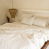 Aeptom Organic Bamboo Sateen Duvet Cover Set | Oatmeal