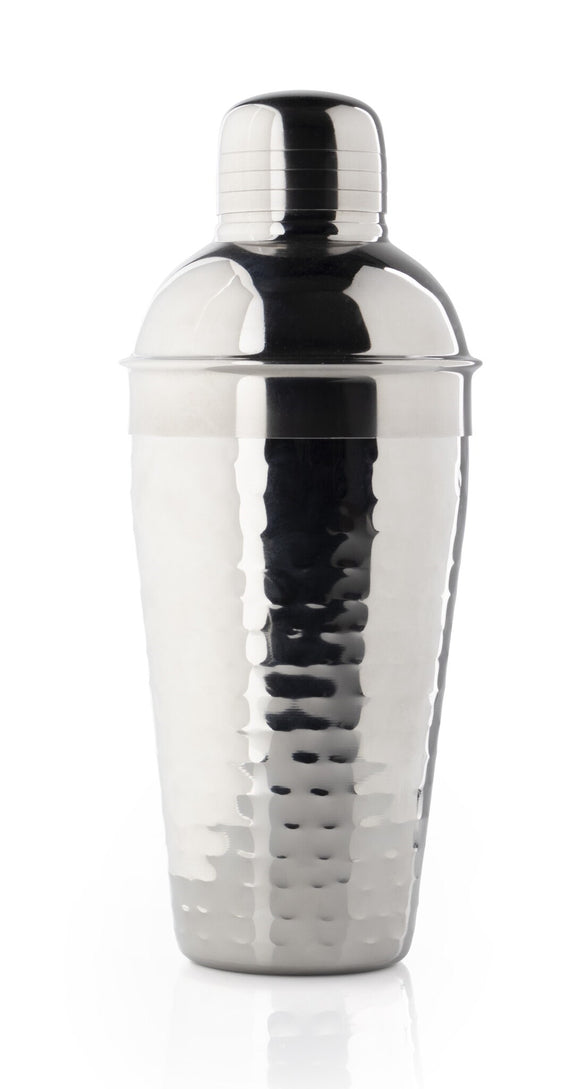 Cobbler Shaker Hammered Silver