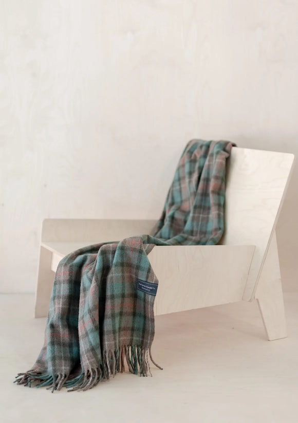 Small Recycled Wool Blanket |Fraser Hunting Weathered Tartan