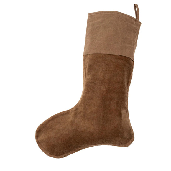 Vera Velvet Stocking | Camel