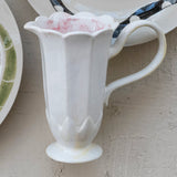 Stoneware Flower Shaped Pitcher