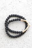 Glass Beads Clear Black