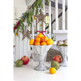 Metal Fluted Antique Vase | Medium