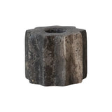 Carved Travertine Taper Holder