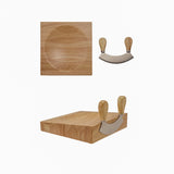 Mezzaluna & 8" Square Cutting Board