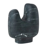 Marble Footed Vase Black