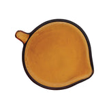 Pressed Recycled Glass Spoon Rest/Dish | Amber Color