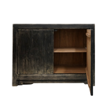 Marlow Reclaimed Wood Cabinet |  Distressed Black | Custom Order