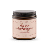 Jar of 'Rose + Champagne' candle by Soja & Co. o