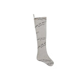 Linen French Holiday Stocking