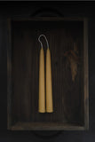 Hand-Dipped Beeswax Tapers | Golden Toffee (8" Pair)