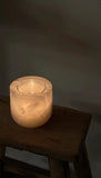 White Onyx Refillable Stone Candle