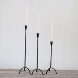 Hand-Forged Cast Iron Taper Holder | 16"