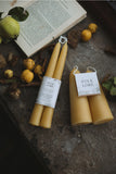 Hand-Dipped Beeswax Tapers | Golden Toffee (8" Pair)