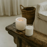 White Onyx Refillable Stone Candle