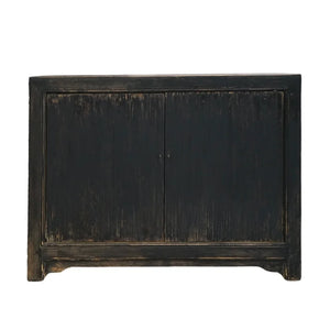 Marlow Reclaimed Wood Cabinet |  Distressed Black | Custom Order