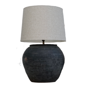 Louis I Vintage Pot Lamp | Drum Shade