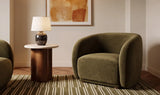 Faye Accent Chair Faux Mohair