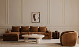 Faye Accent Chair Faux Mohair
