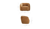 Faye Accent Chair Faux Mohair
